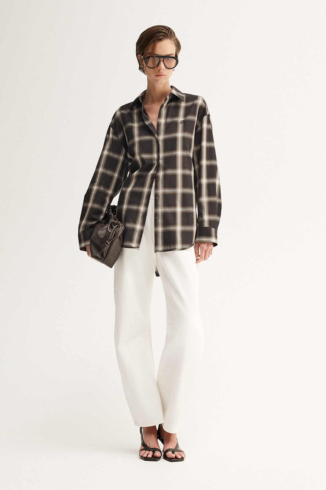 Esme Shirt Brown Check