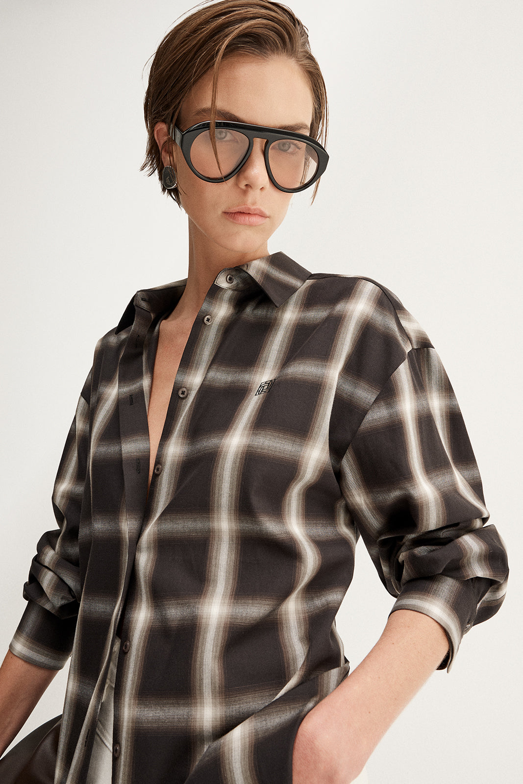 Esme Shirt Brown Check