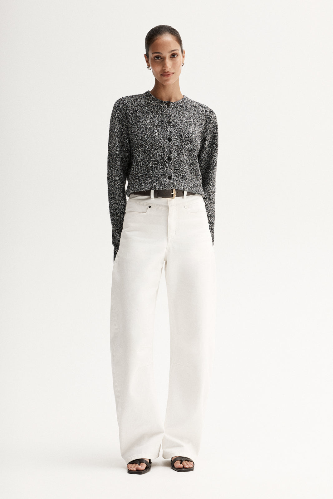 Marnie Knit Cardigan Black Mix