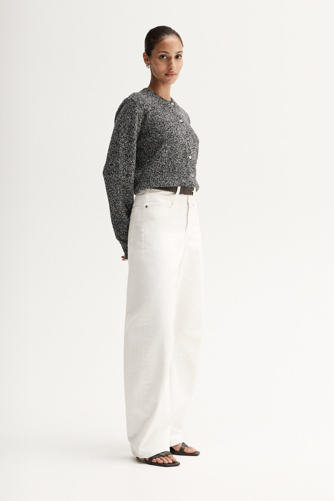 Marnie Knit Cardigan Black Mix