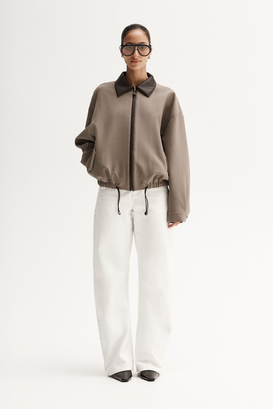 Dora Bomber Jacket Taupe