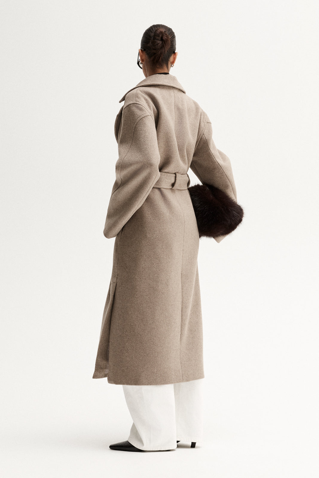 Women's Knox Coat in Tan Oatmarle - Elka Collective