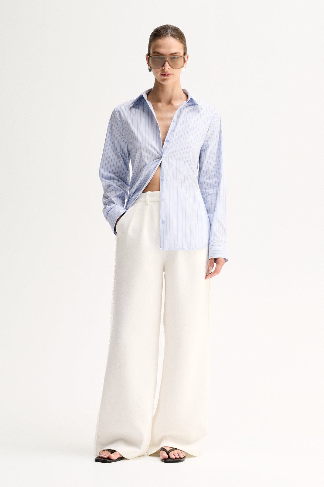 Kallie Stripe Shirt Blue Stripe
