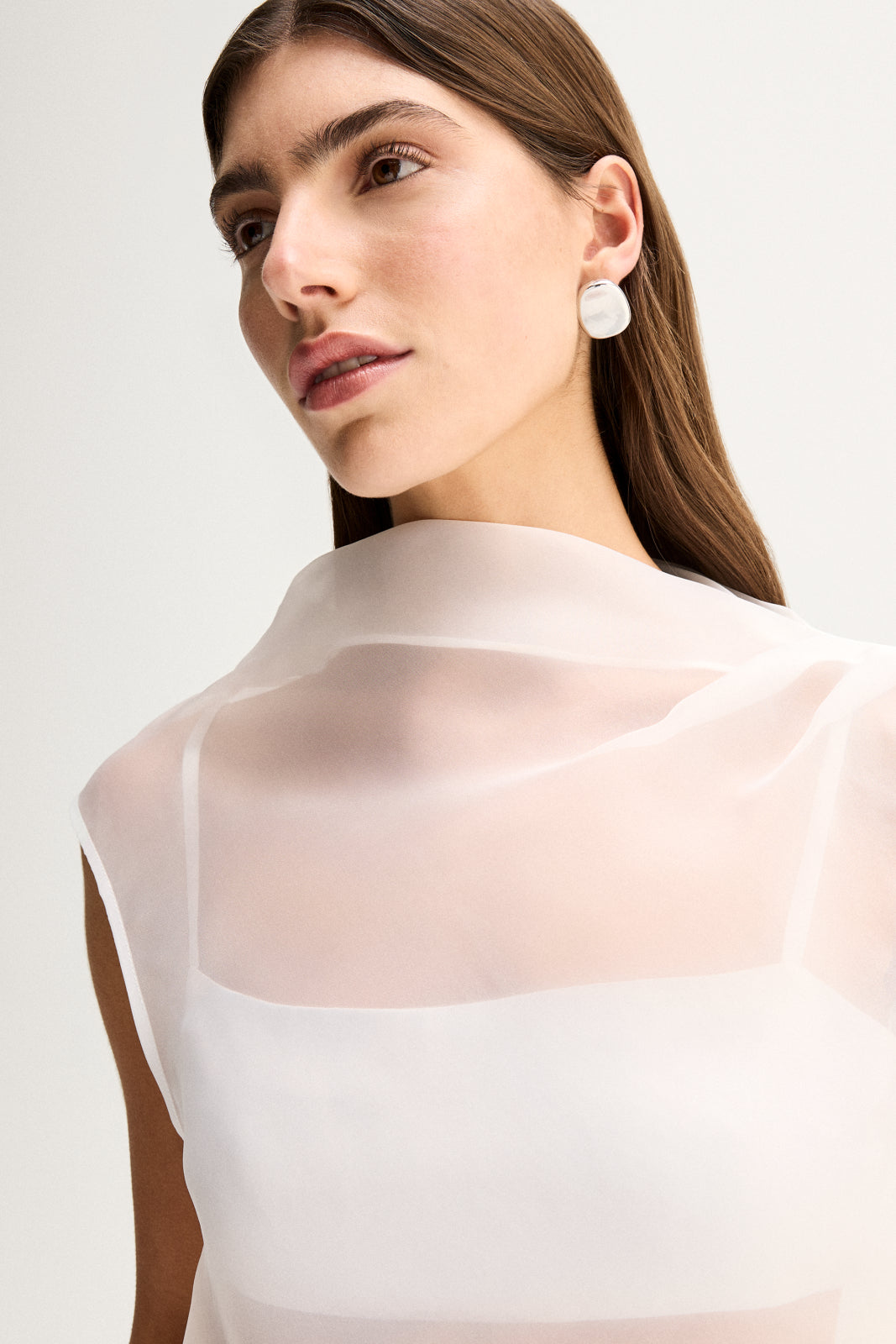 Hopkins Sheer Top White