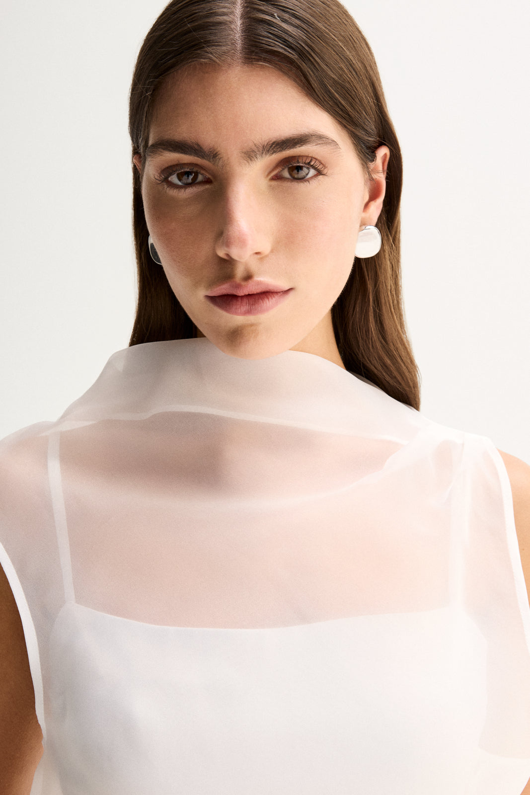 Hopkins Sheer Top White