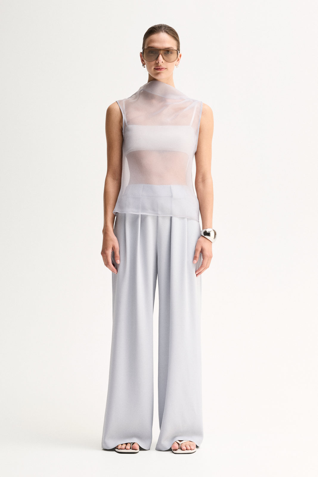 Hopkins Sheer Top Seamist