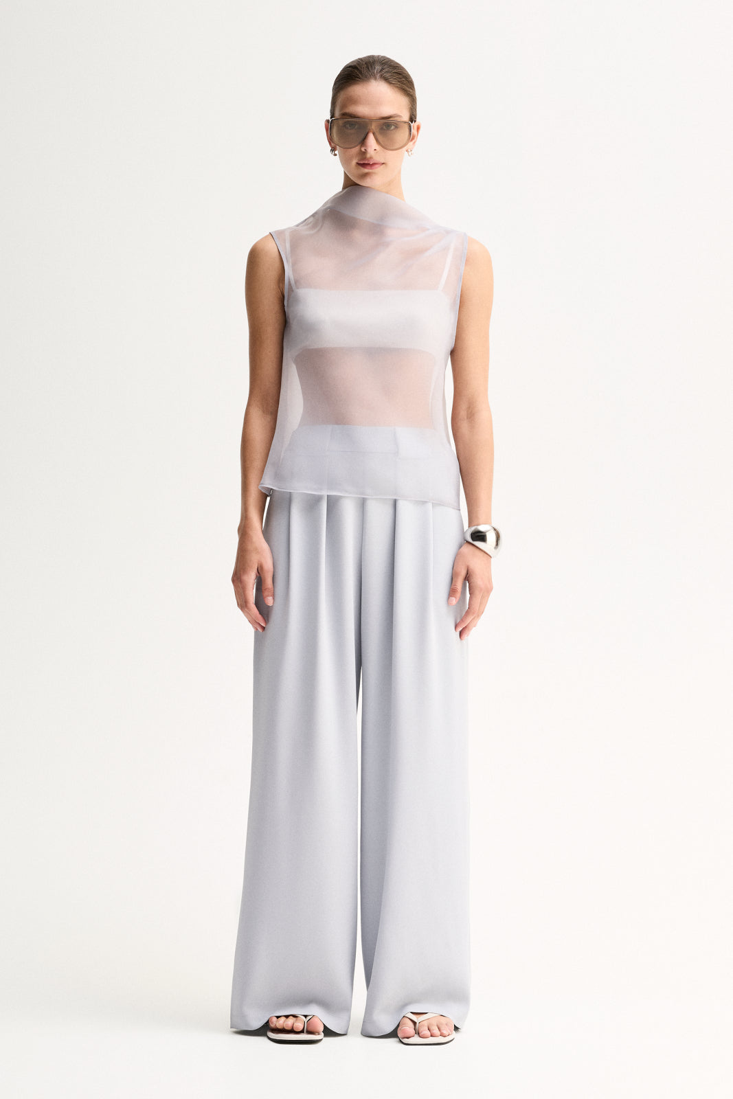 Hopkins Sheer Top Seamist