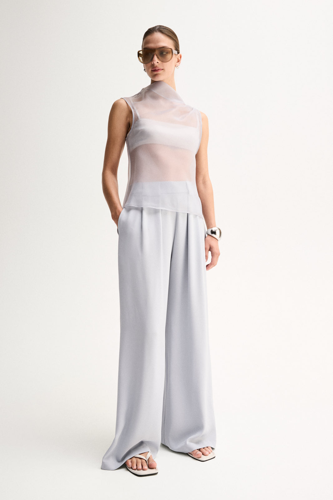 Hopkins Sheer Top Seamist
