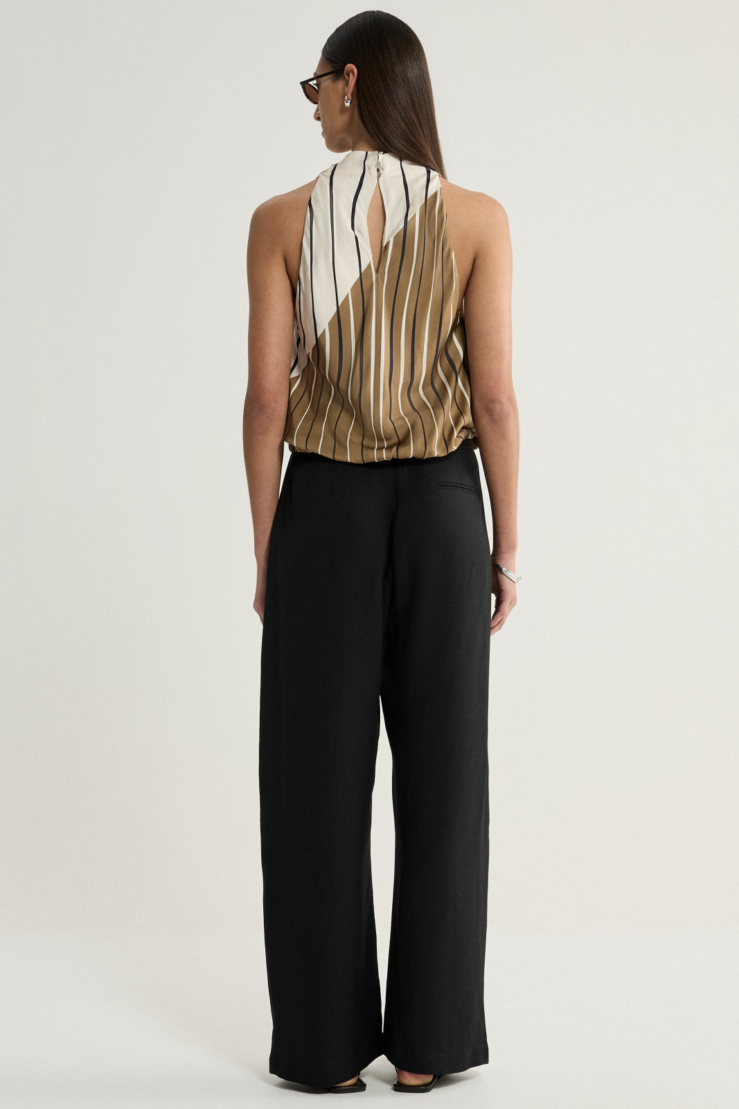 Sloane Top Moss Stripe