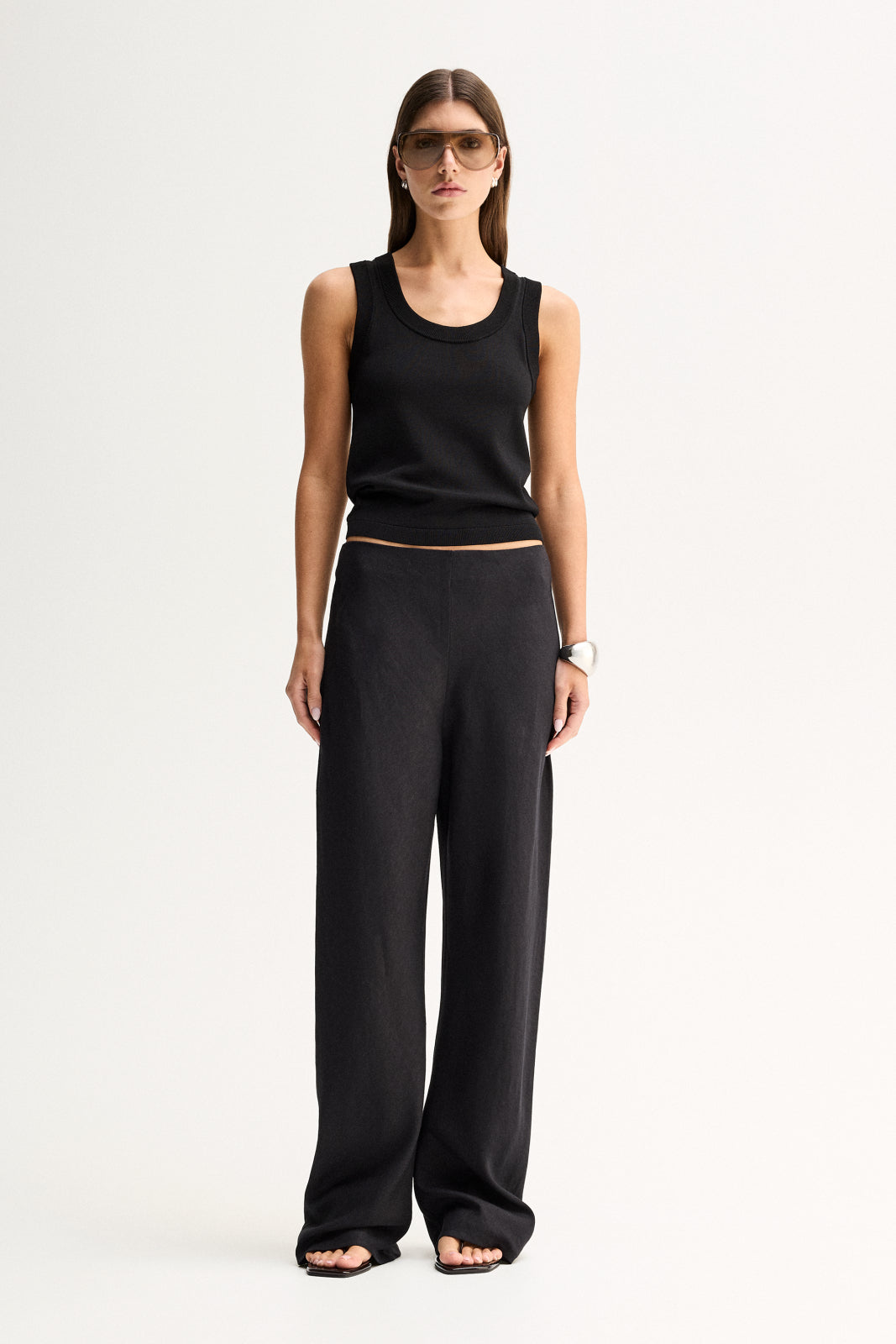 Silas Knit Top Black