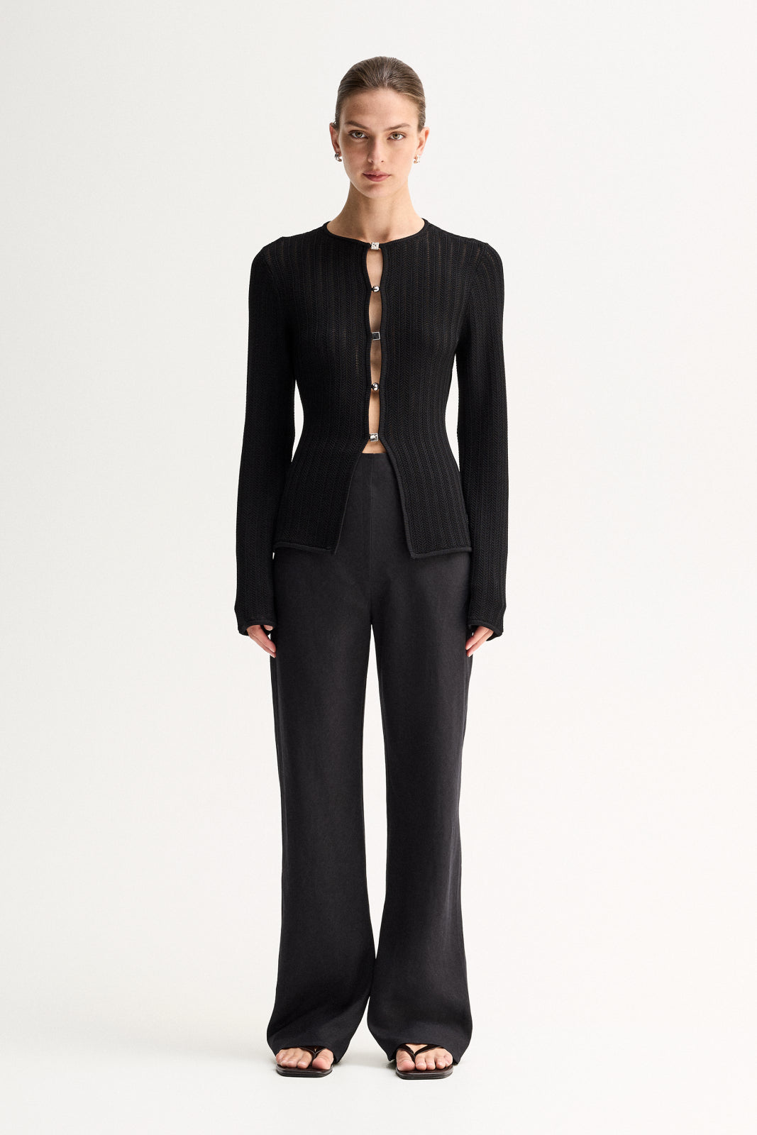 Hailey Knit Cardigan Black