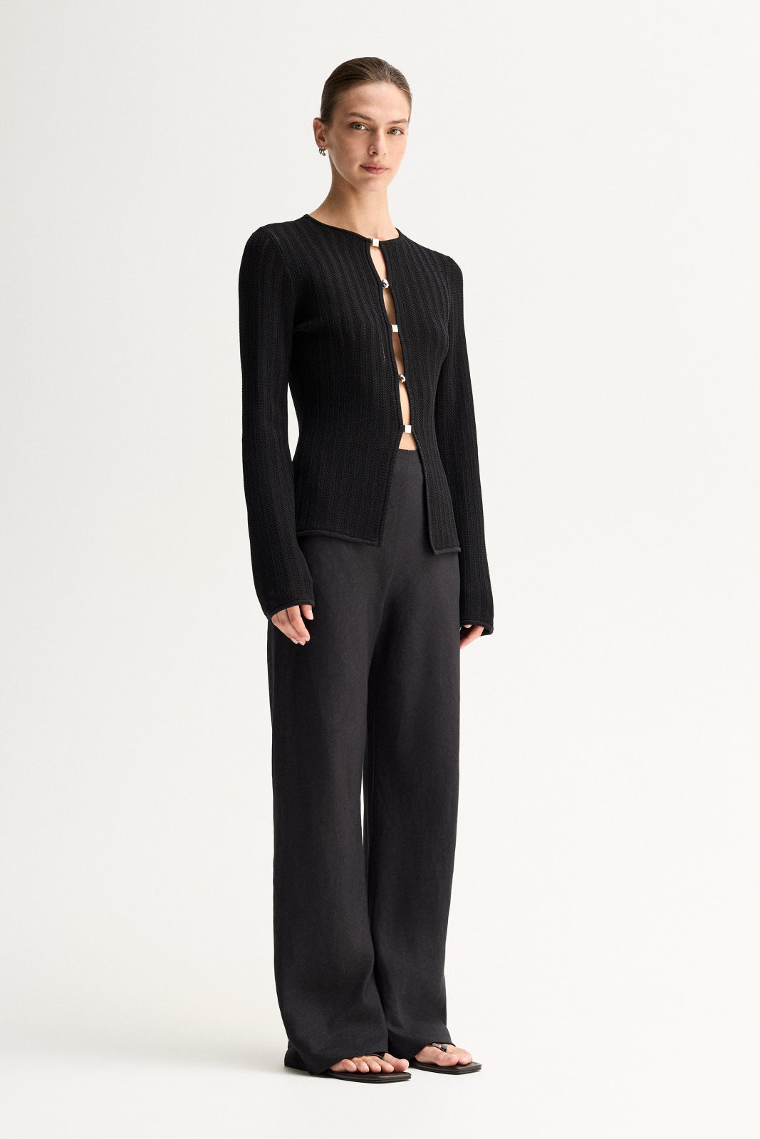 Hailey Knit Cardigan Black