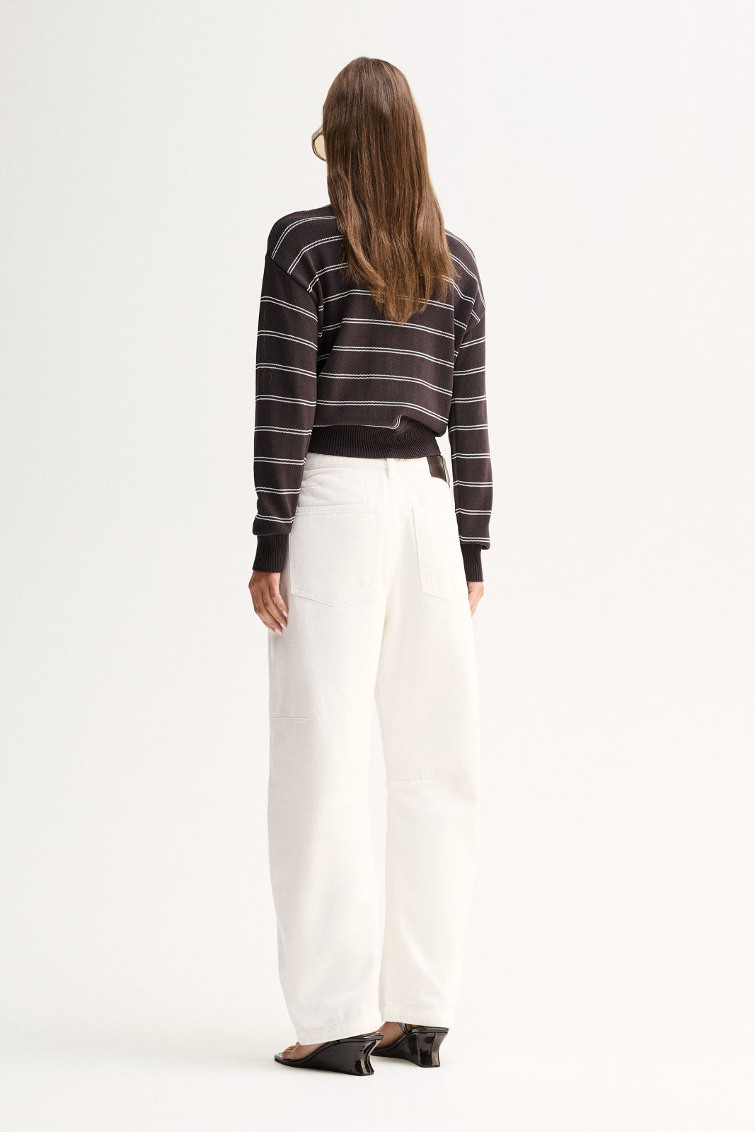 Irina Knit Jumper Chocolate Stripe
