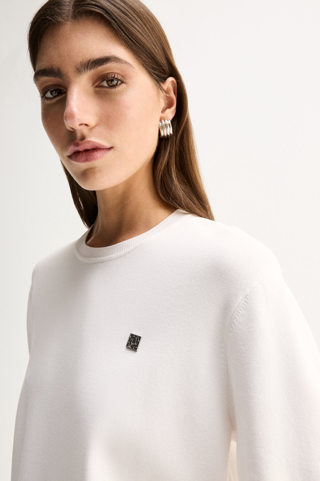 Vaughn Knit Tee White