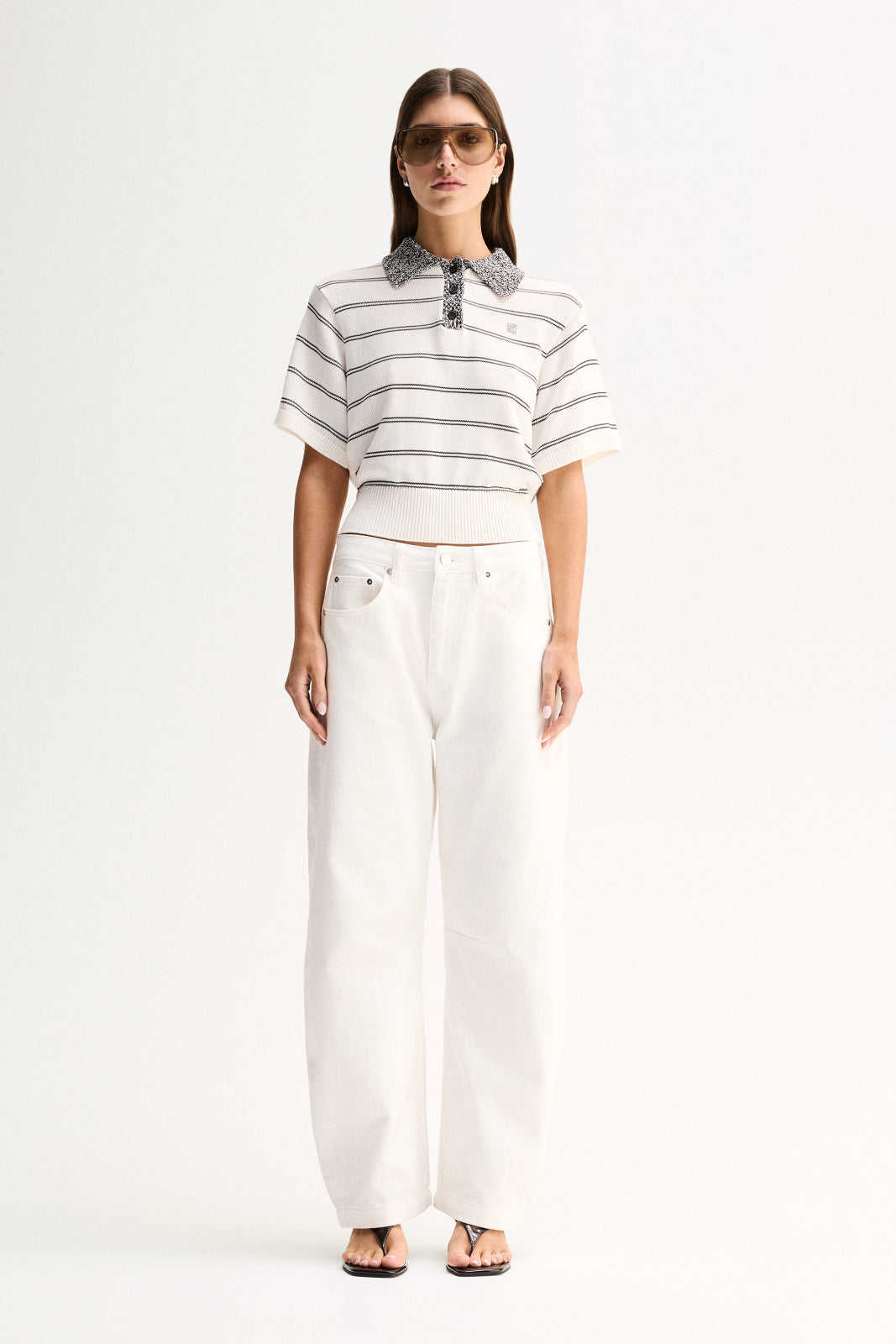 Harley Knit Tee White