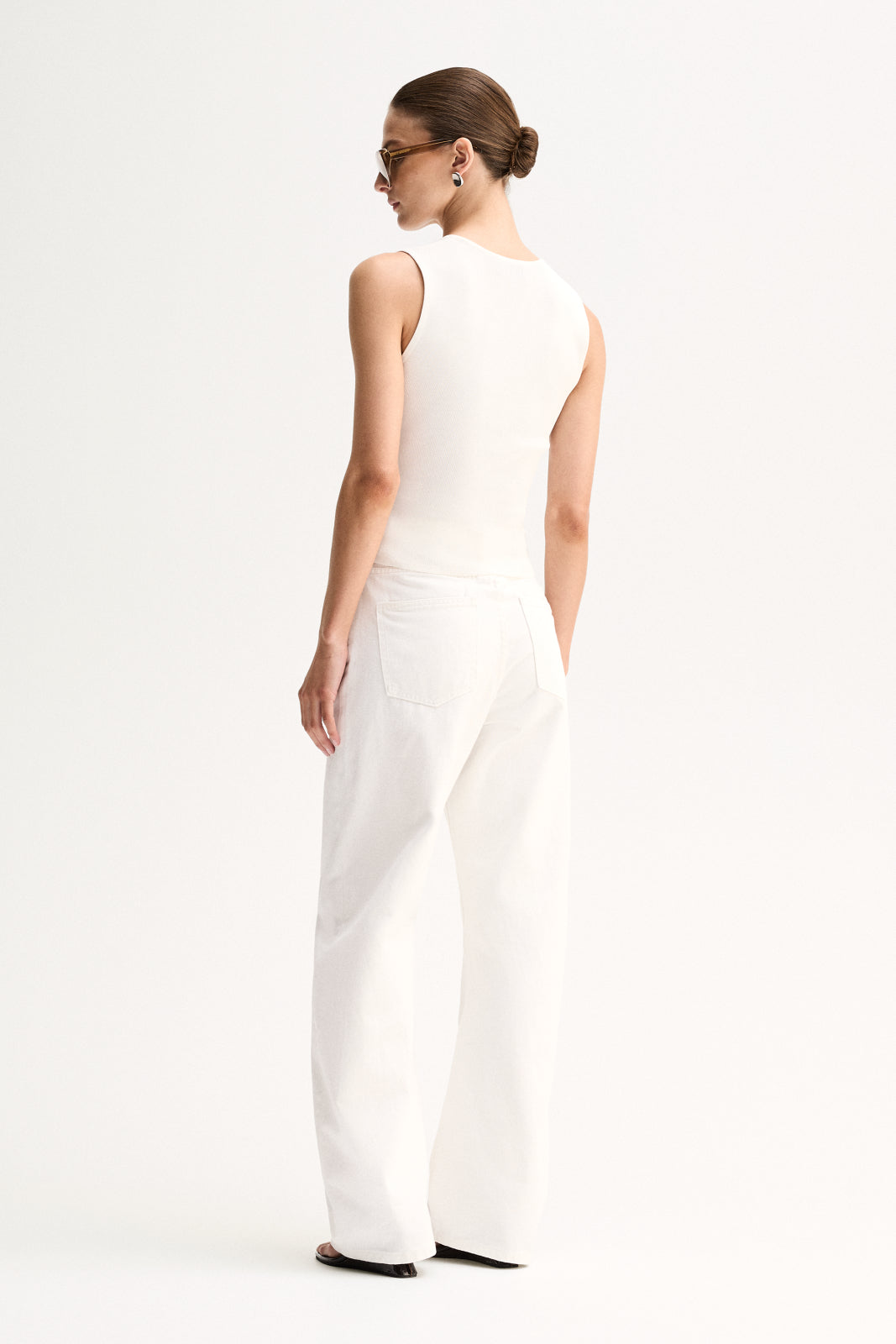 Lindsay Knit Top White