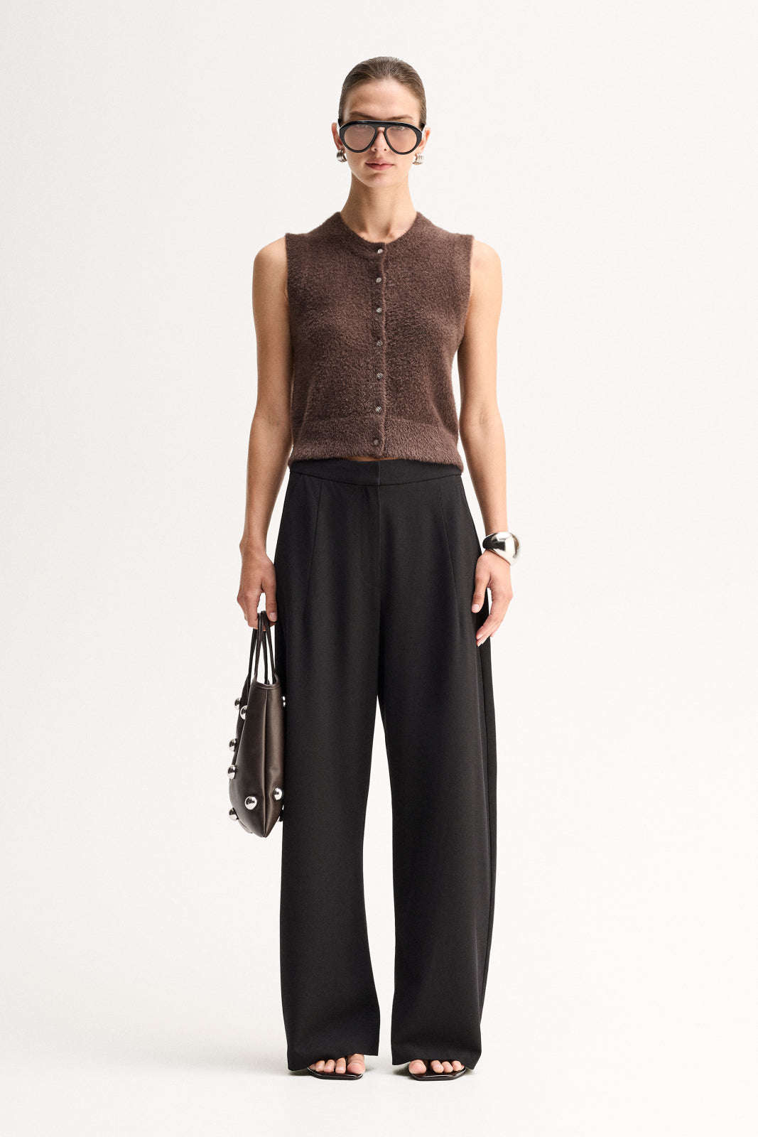 Dune Knit Cardigan Chocolate