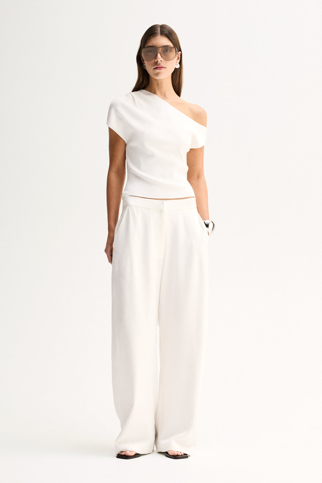Talia Knit Top White
