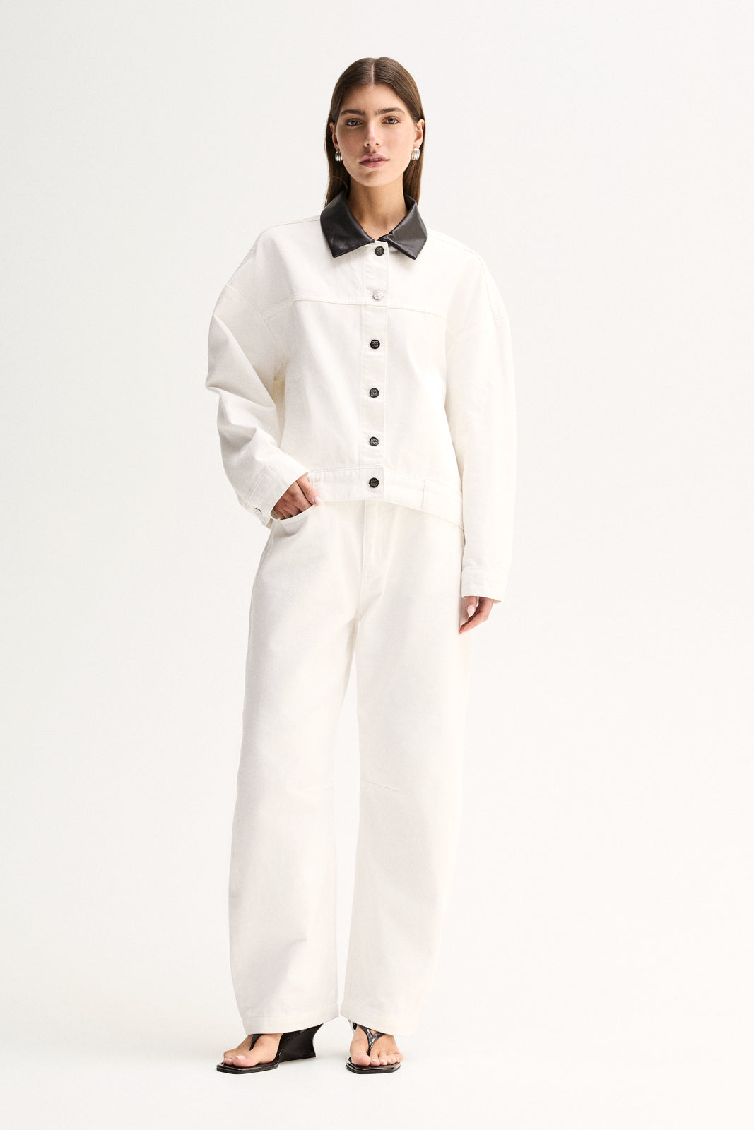Perkins Denim Jacket Ivory