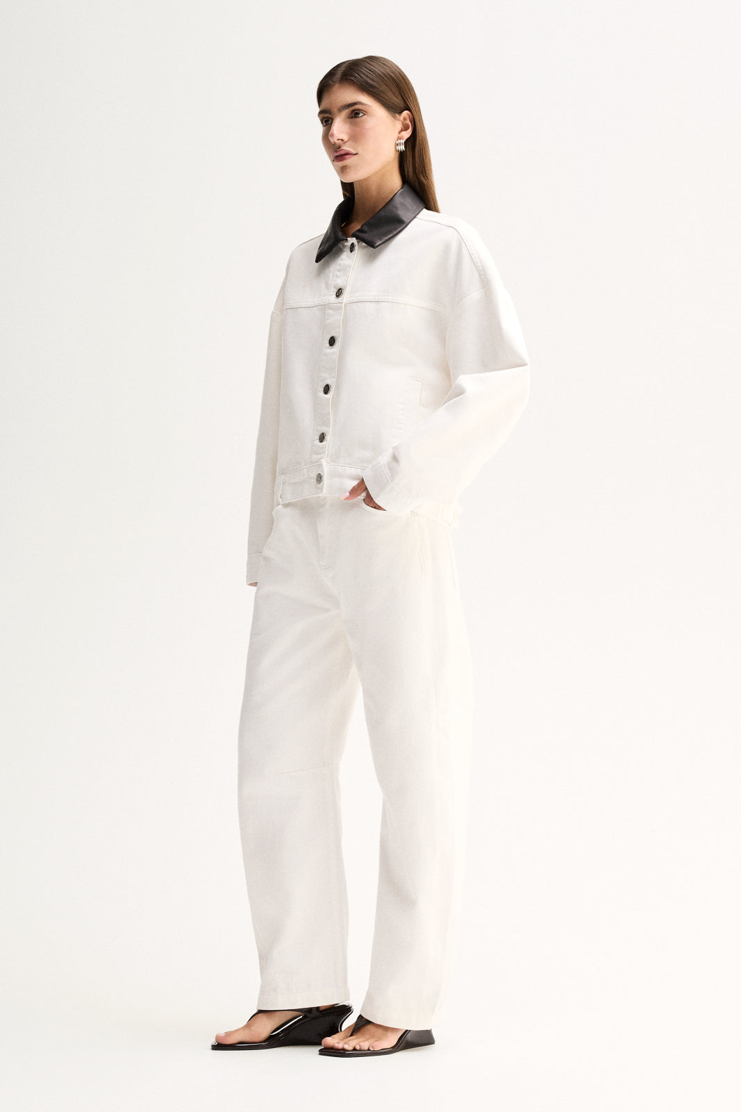 Perkins Denim Jacket Ivory