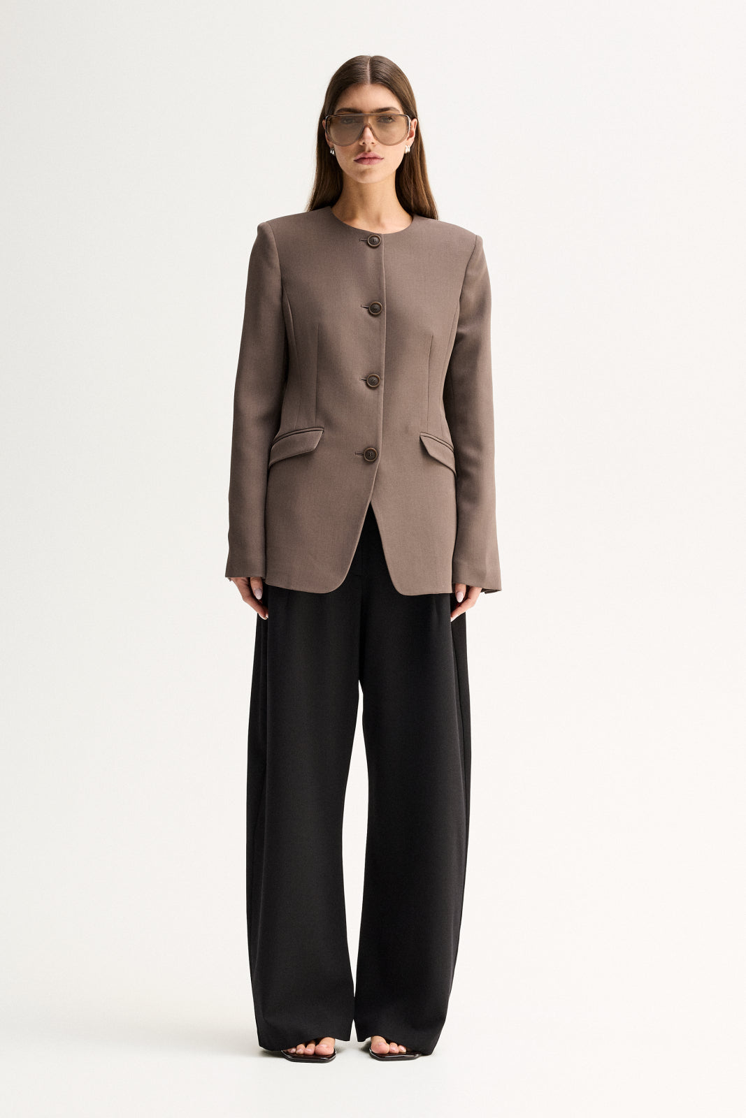 Fleur Blazer Taupe