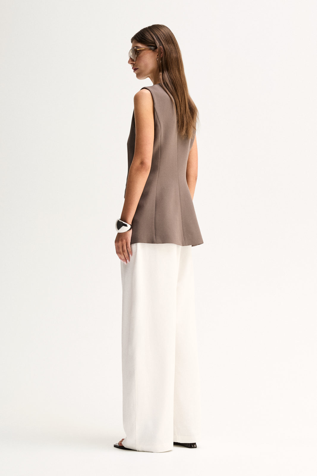Fleur Vest Taupe