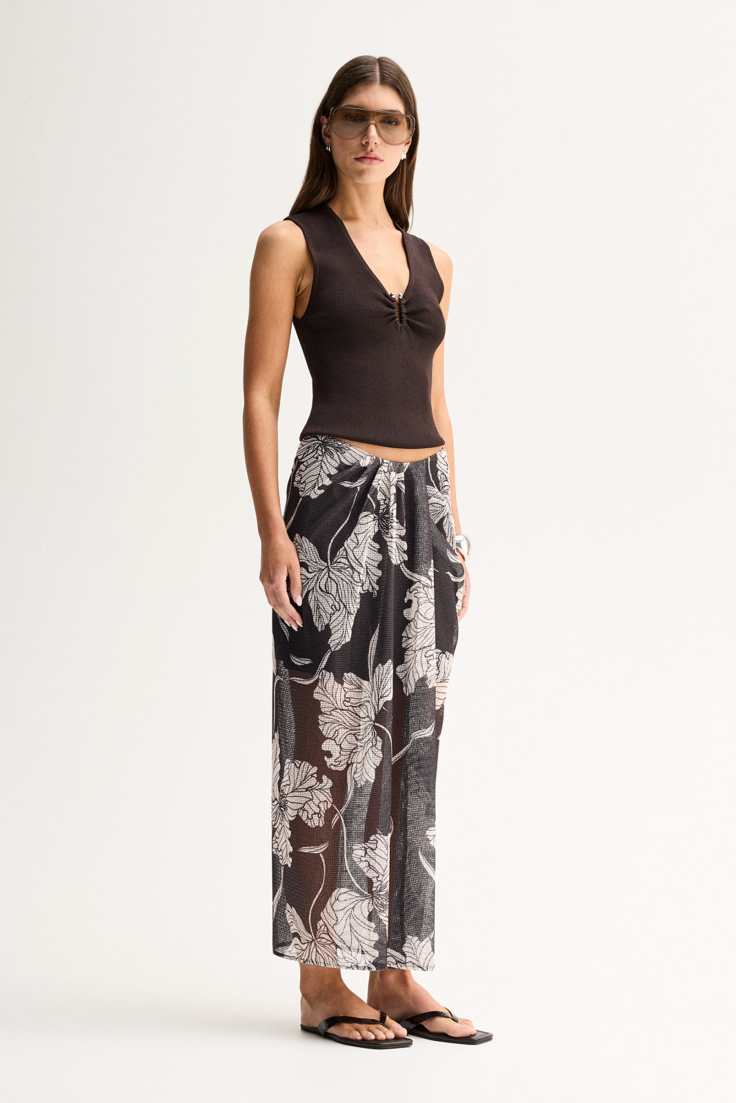 Geneva Midi Skirt Floral