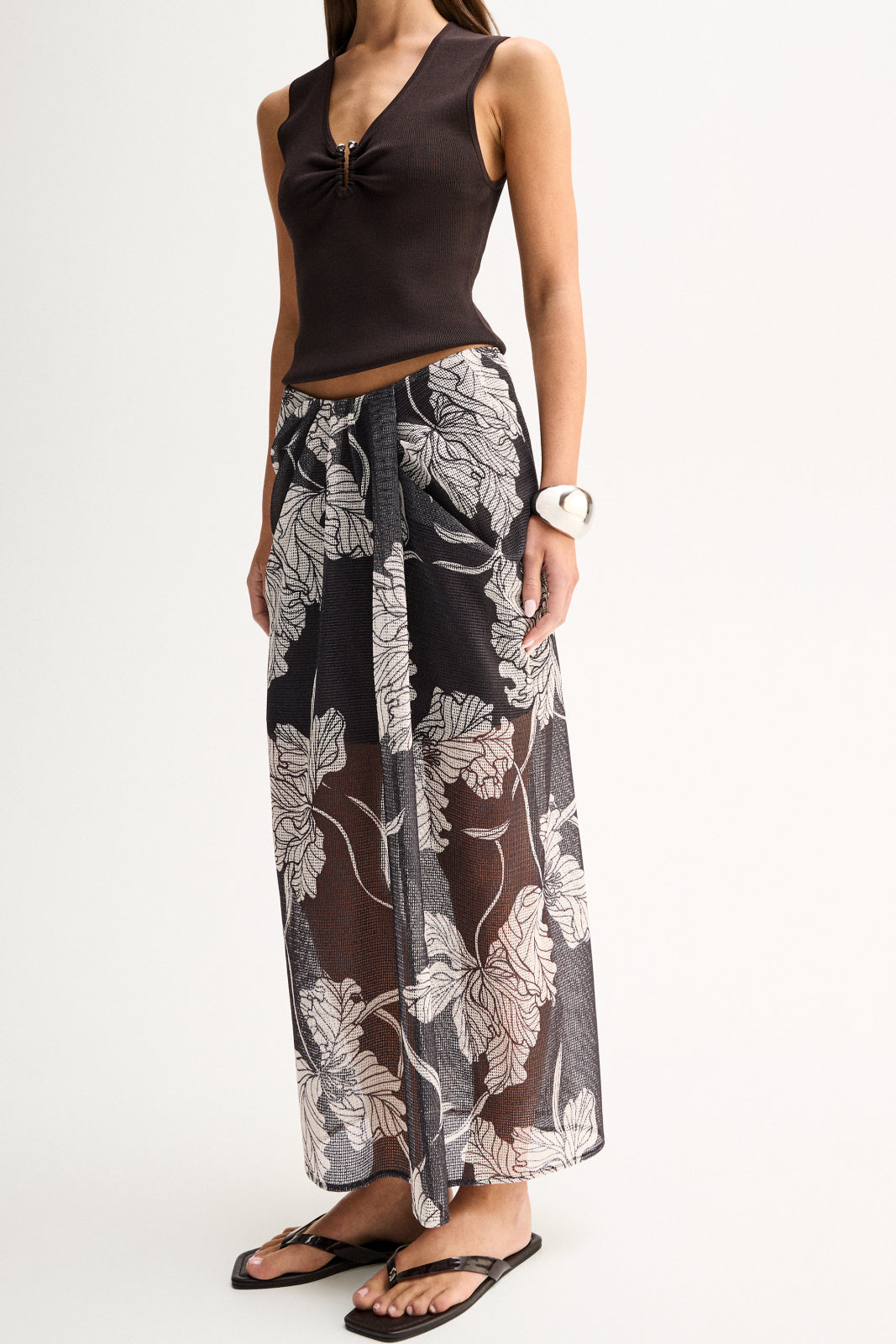 Geneva Midi Skirt Floral