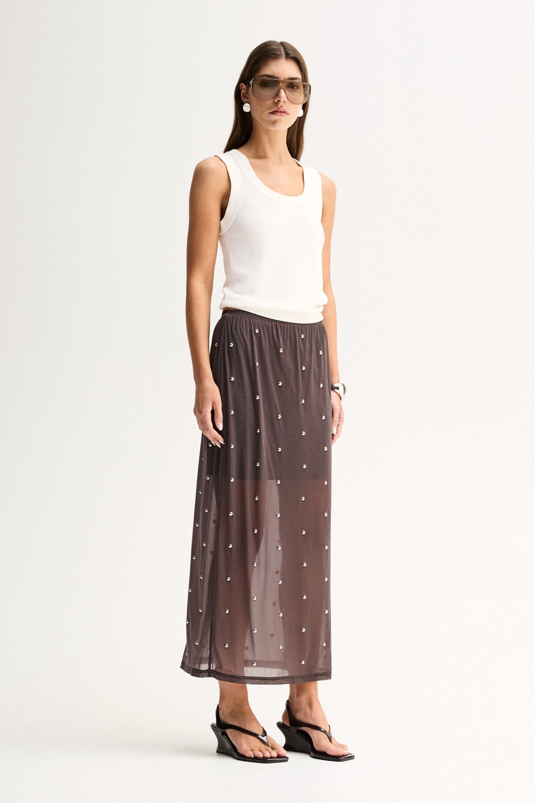Rowe Maxi Skirt Slate