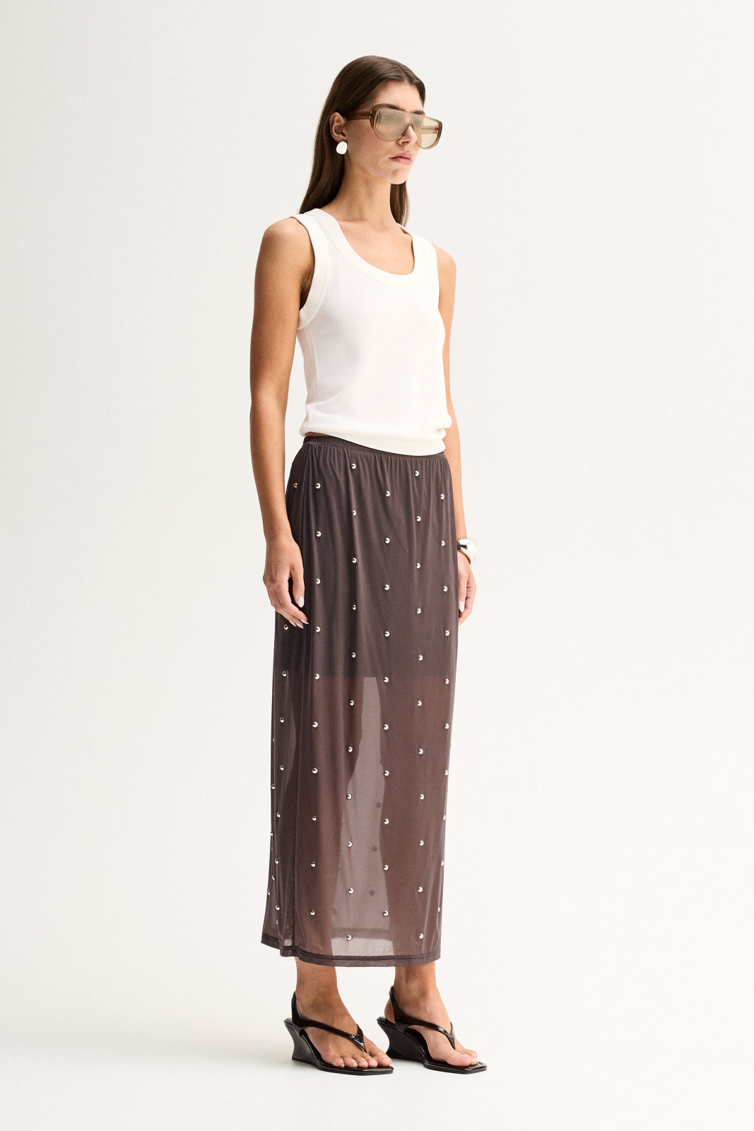 Rowe Maxi Skirt Slate
