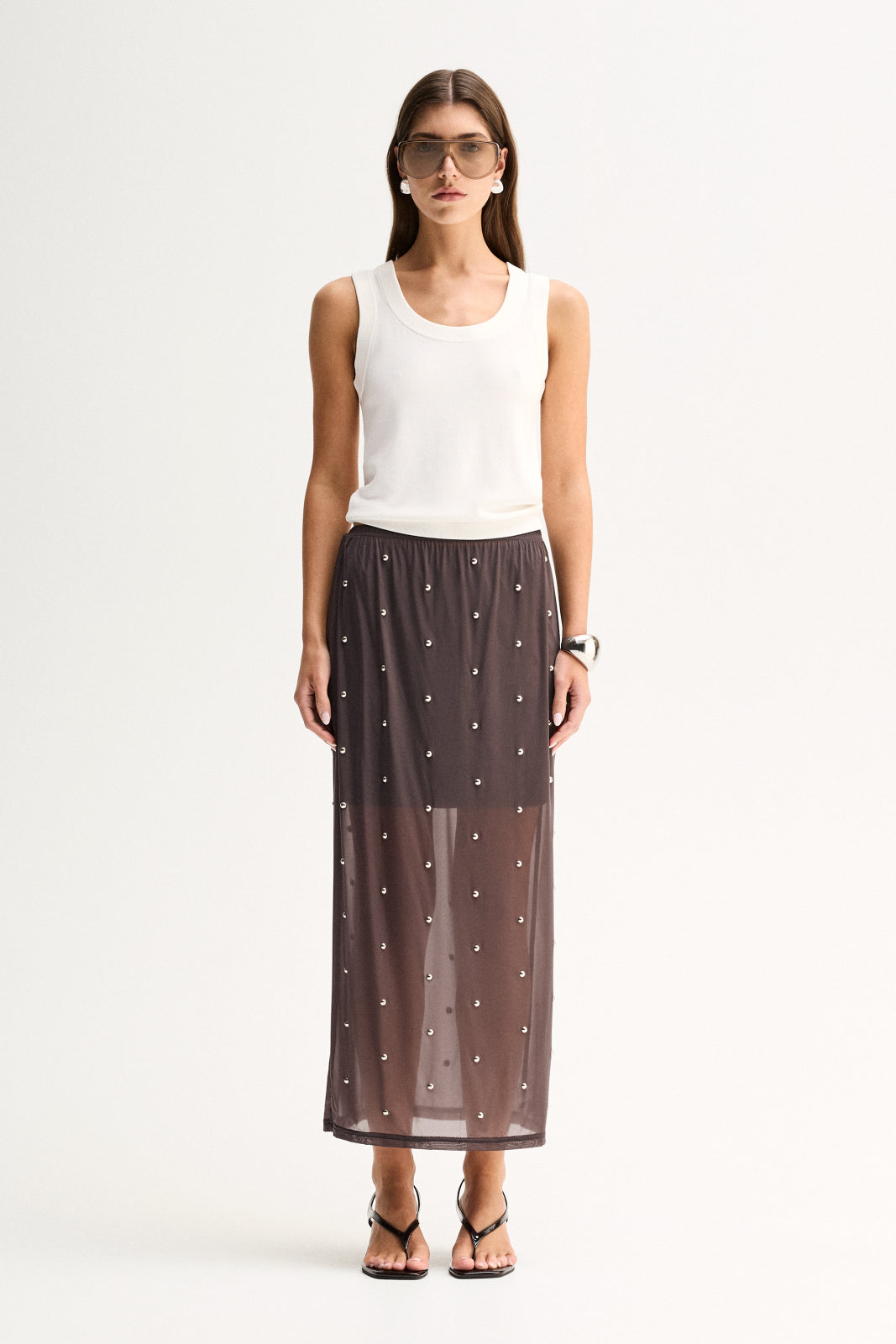 Rowe Maxi Skirt Slate
