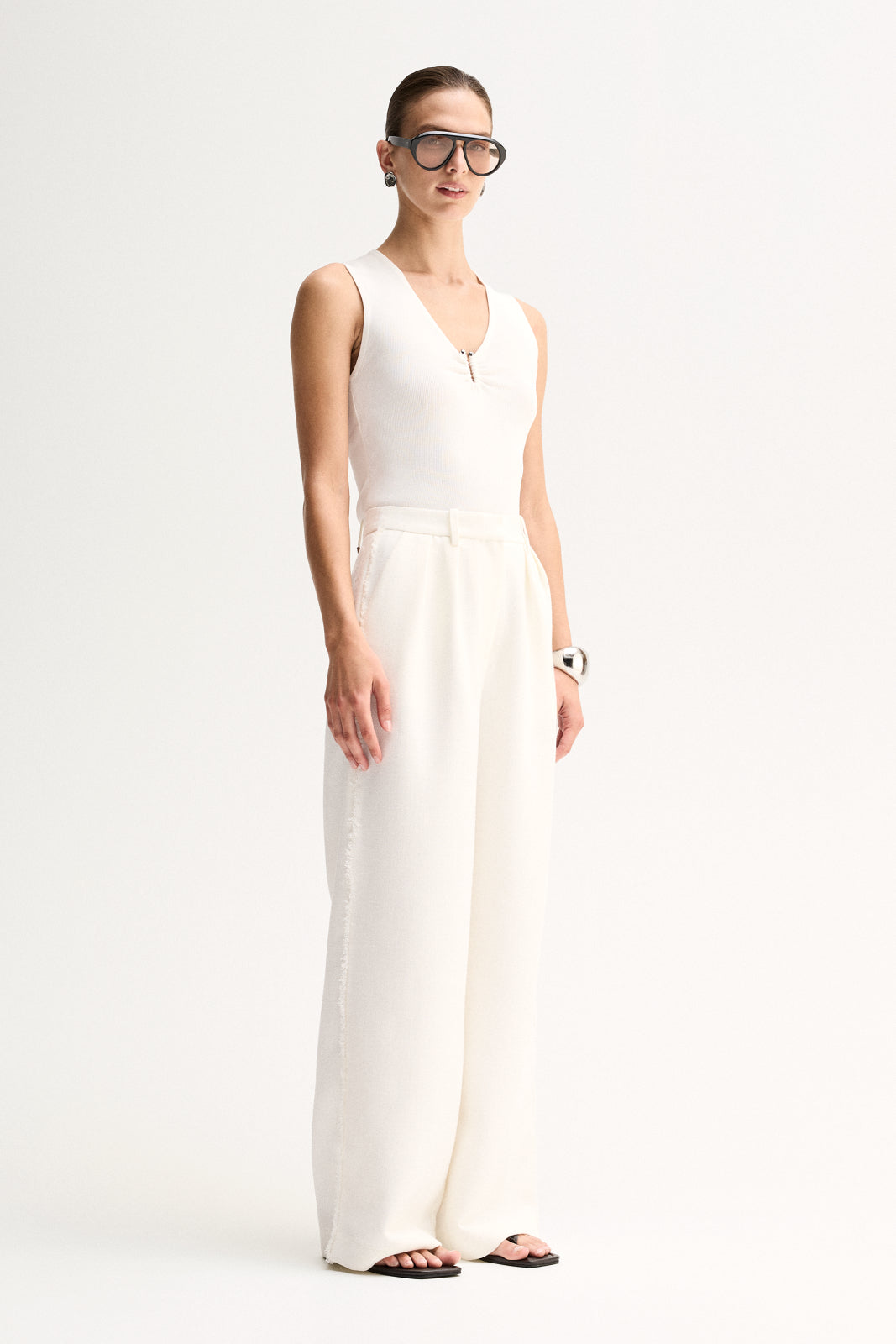 Ross Pant White