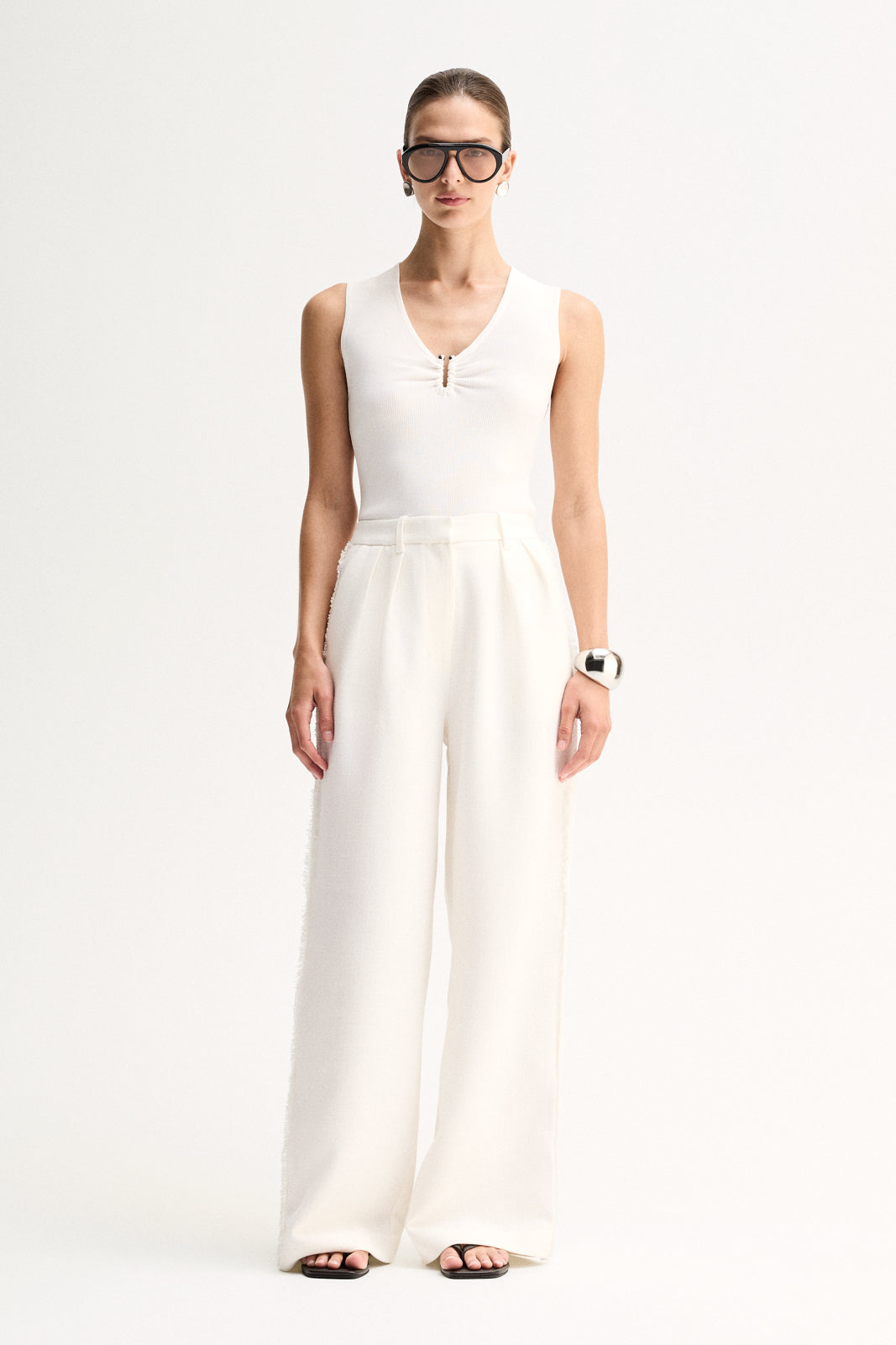 Ross Pant White
