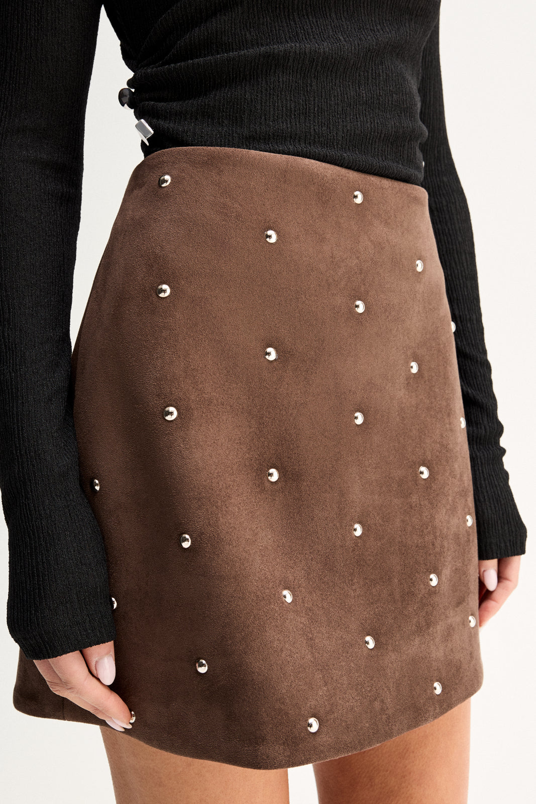 Avenue Mini Skirt Mocha