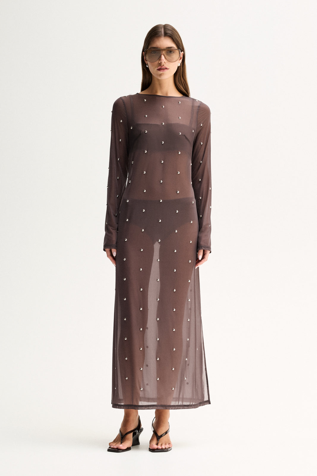 Rowe Long Sleeve Maxi Dress Slate