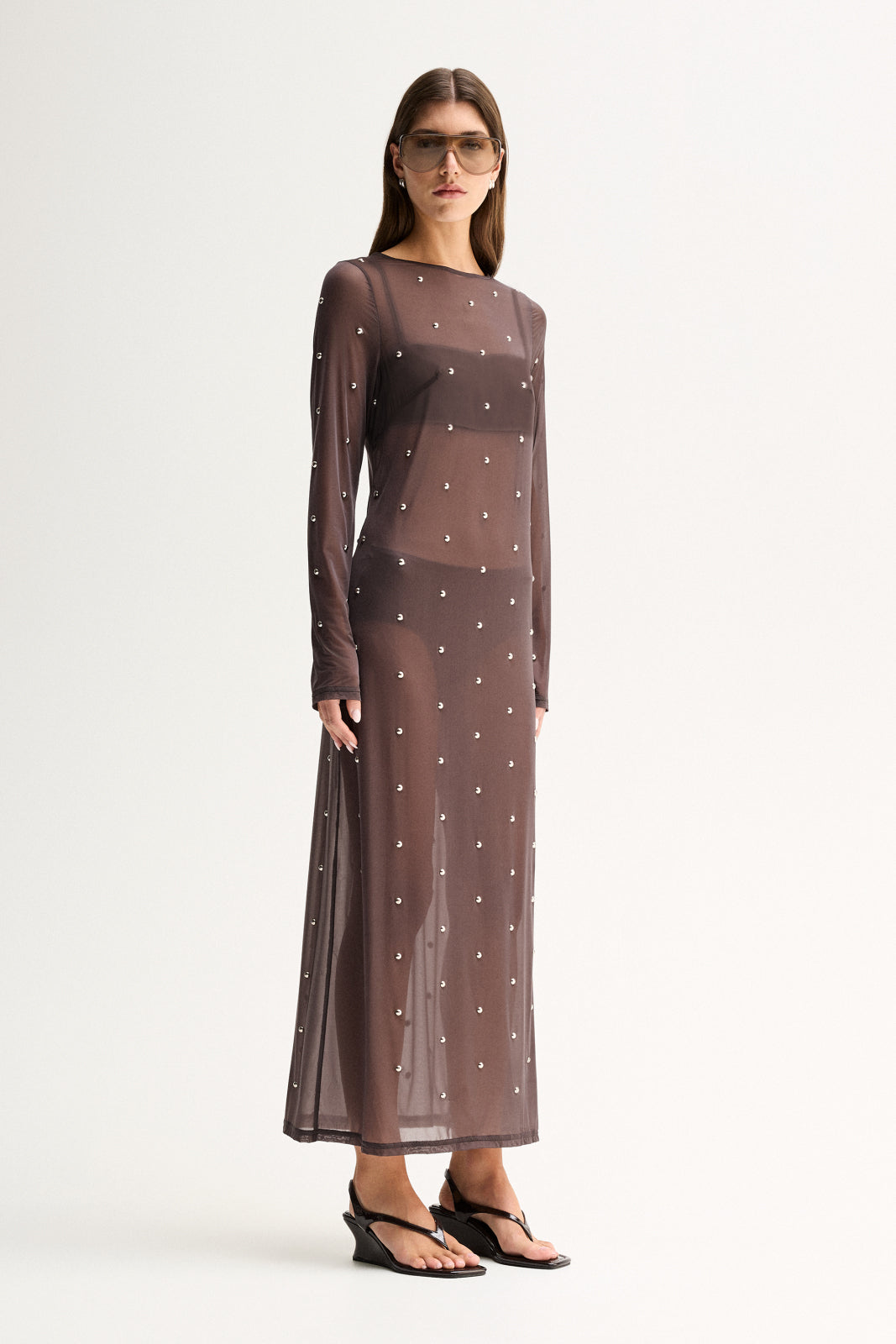 Rowe Long Sleeve Maxi Dress Slate