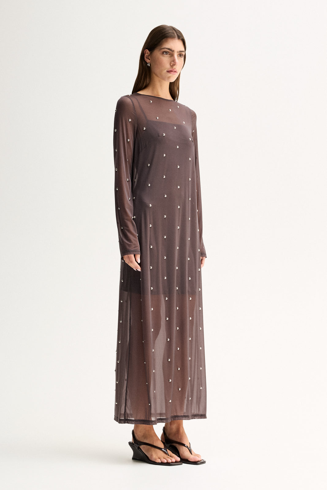 Rowe Long Sleeve Maxi Dress Slate