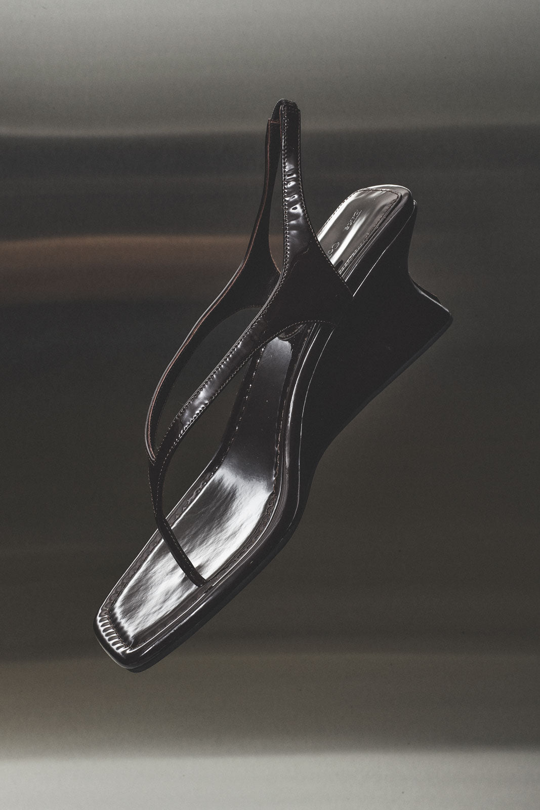 Vela Heel Patent Espresso