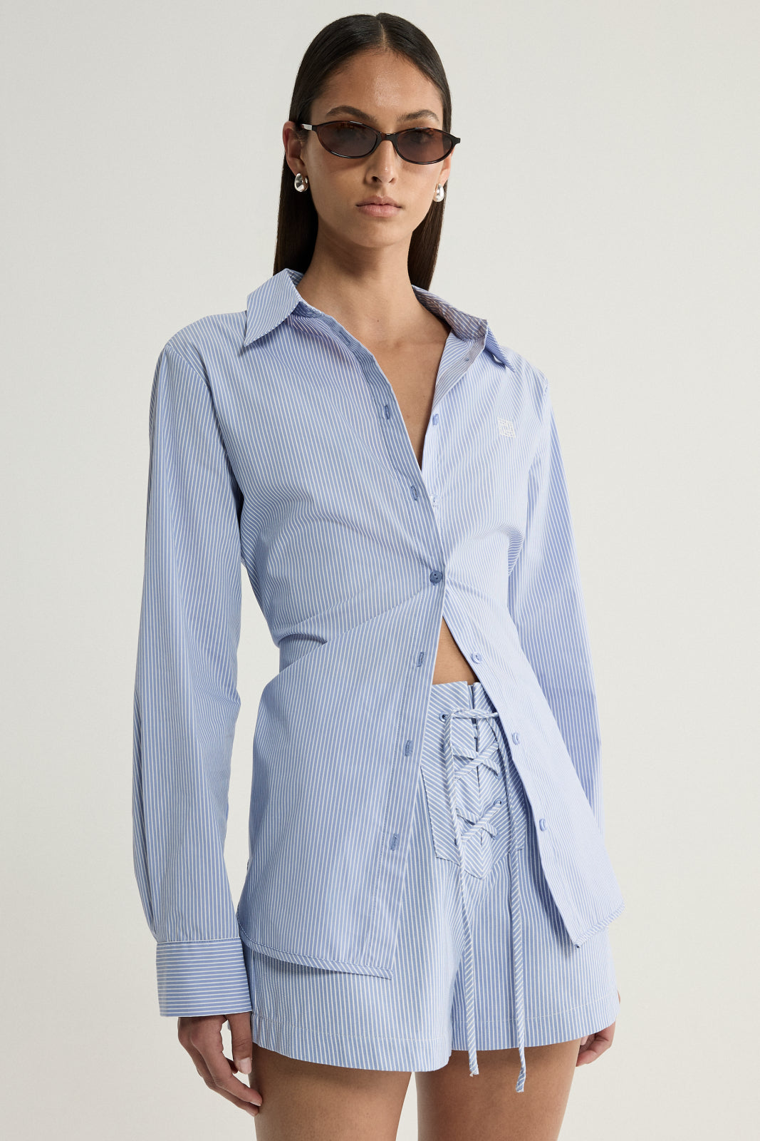Ember Shirt Blue Stripe