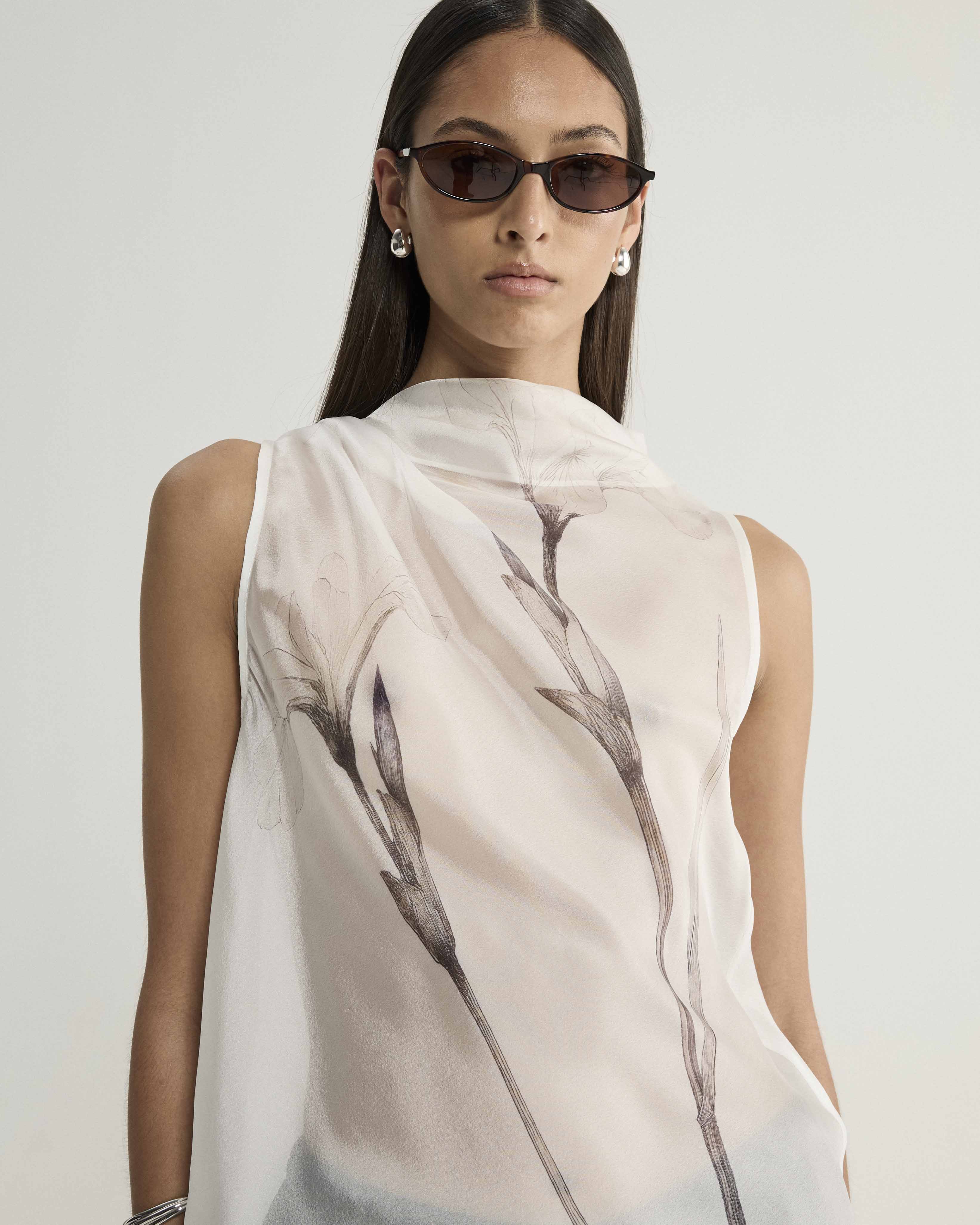 Vesper Top White Floral