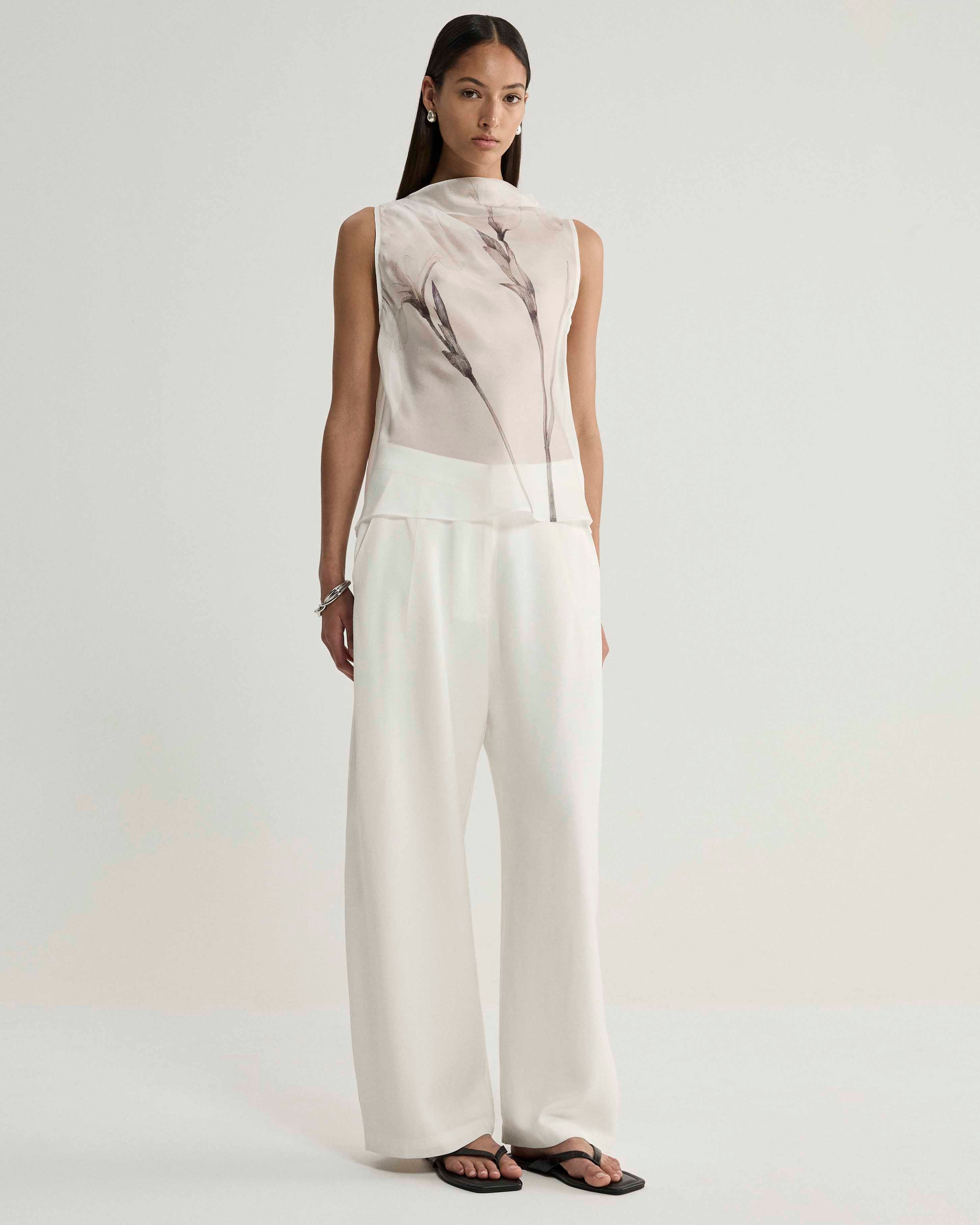 Vesper Top White Floral