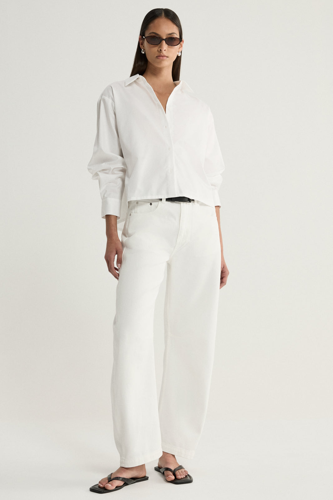Arlo Crop Shirt White