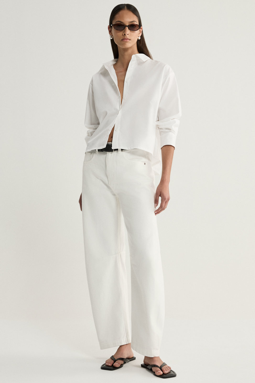 Arlo Crop Shirt White