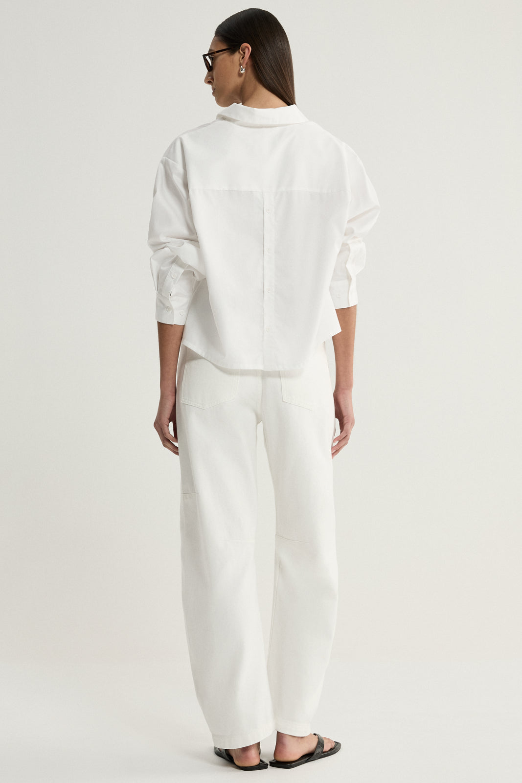 Arlo Crop Shirt White