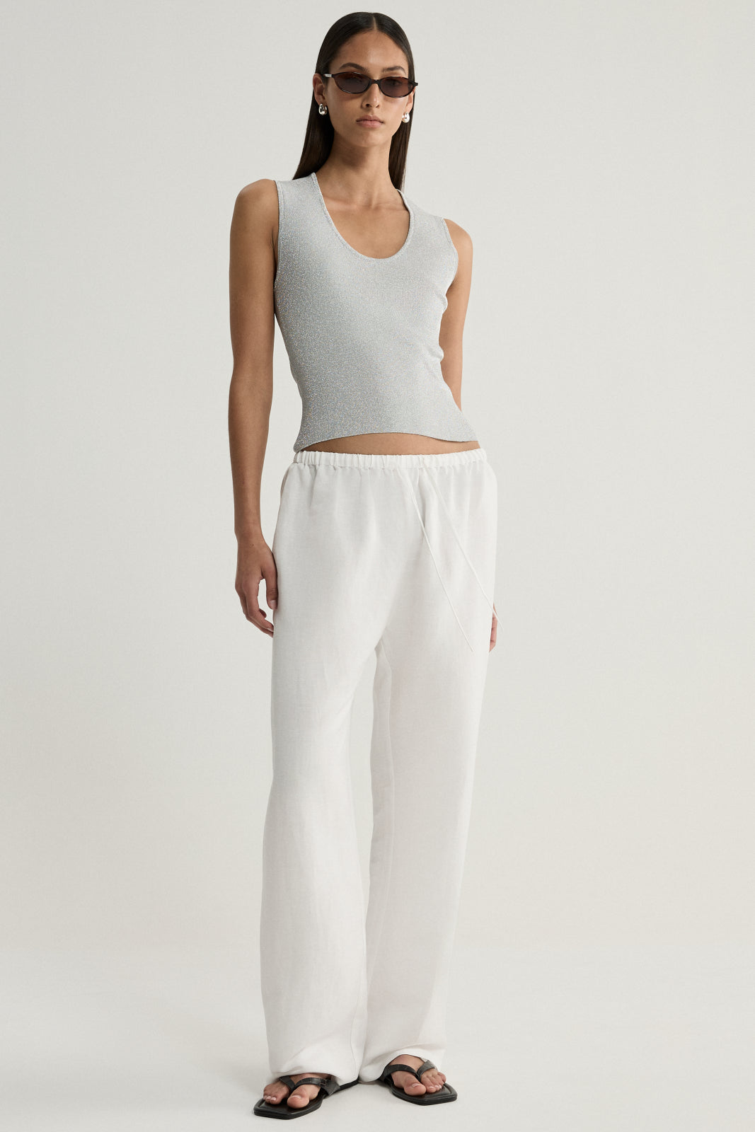 Solara Knit Top Chrome