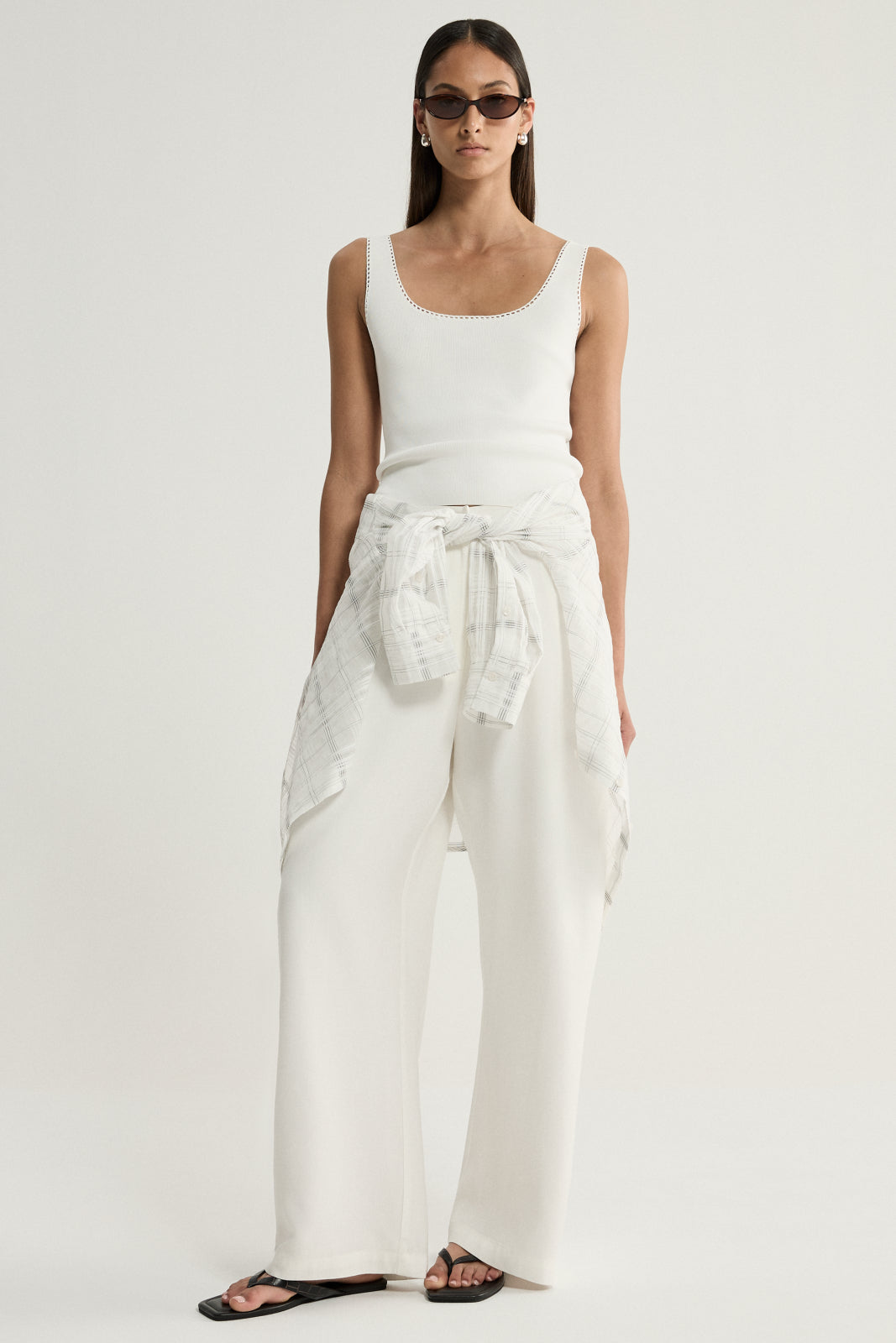 Elena Knit Top White