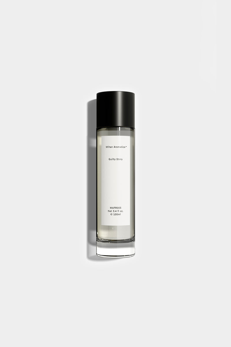 30ml clear glass perfume bottle with black cap